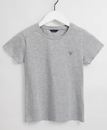 Gant Fitted Original Short Sleeves T-Shirt - Grey