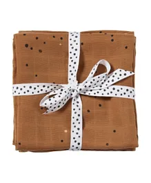 Done By Deer Burp Cloth Dreamy dots Mustard - Pack of 2