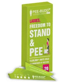 PeeBuddy Disposable Portable Female Urination Device for Women - 20 Funnels