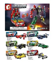 Sembo 103087-103092 657 Pieces Transformer Deformation Building Blocks Pack of 1 - (Assorted)