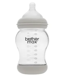 Brother Max PP Anti-Colic Feeding Bottle Grey - 240 ml