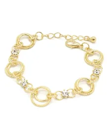 FC Beauty 18kt Gold Plated Simple Design Chain Bracelet for Kids  - Golden
