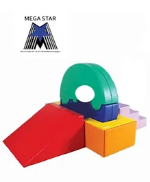 Megastar  3 step Climb and Crawl Soft play Activity Set - Multicolour