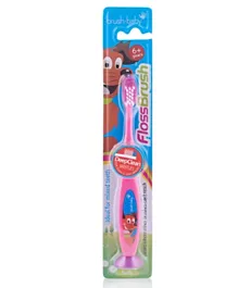 Brush Baby Floss Learner Toothbrush - Pink