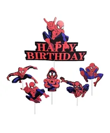 Highland Spiderman Cake Toppers - 6 Pieces