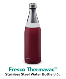 Aladdin Fresco Thermavac Stainless Steel Water Bottle Burgundy Red - 0.6L