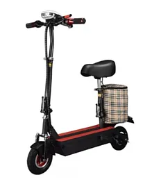 Megawheels Millenial X 8' Electric Scooter with Seat Easy folding E Scooter - Black
