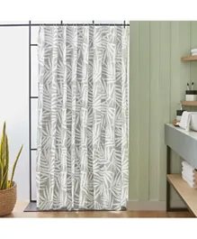 HomeBox Victoria Shower Curtain with 16 Hooks