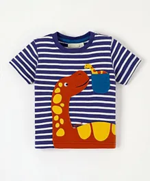 JoJo Maman Bebe Dino Family T-Shirt - Indigo
