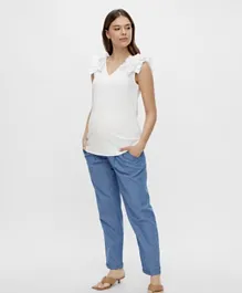 Mamalicious Lisa Maternity Top - Bright White