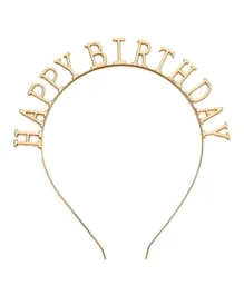 PARTY PROPZ HAPPY BIRTHDAY Headband - Gold