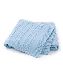 Star Babies Knitted Blanket - Blue