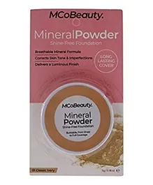 MCOBEAUTY Mineral Powder Shine Free Foundation 01 Classic Ivory - 5g