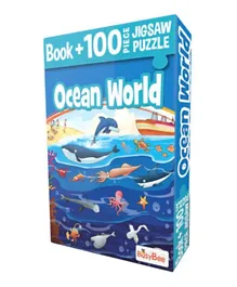 Ocean World Book & Jigsaw Puzzle - English