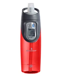 Hydracoach Sip & See Red Water Bottle - 650ml