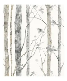 Roommates Birch Trees Peel And Stick Wall Décor - Grey