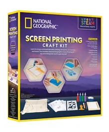National Geographic Screen Printing Craft Kit - Multicolor