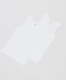 OVS 2 Pack Racer Vests - White