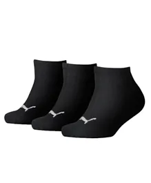 PUMA Pack of 3 Kids’ Quarter Socks - Black