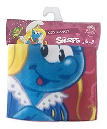 Smurf Polar Fleece Blanket Pink - 102 cm
