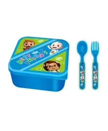 Cocomelon Lunch Box with Cutlery -  3 Pieces