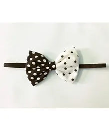 Brain Giggles Handmade Double Print Bow Hairband – Black & White