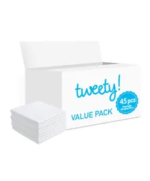 Tweety Disposable Changing Mats - 45 Pieces