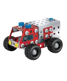 Eitech Firefighters Helicopter & Firetruck Junior Construction Metal Building Kit - 190 Pieces