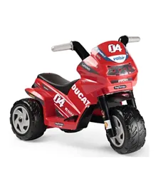 Peg Perego Ducati Mini Evo Ride On Toy-Red
