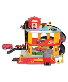 Dede Storey Level Fire Station Garage Set - Multicolor