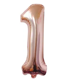 Party Propz Rose Gold 1 Number Foil Balloon