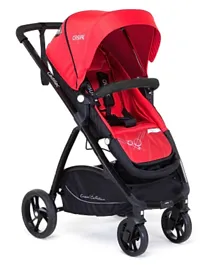 Casual Stroller Lux Red With Footcover & Raincover- Red