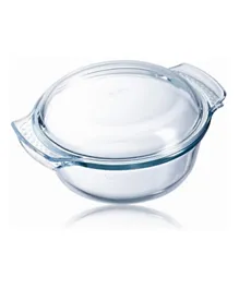 Pyrex Classic Easy Grip Glass Round Casserole High Resistance - 1.5L