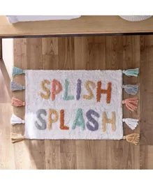 HomeBox Playland Splish Splash Cotton Tufted Bathmat with Tassels