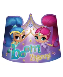 Party Centre Shimmer & Shine Paper Tiaras Multicolor - Pack of 8