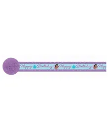 Party Centre Purple Paper Princess Sparkle Crepe Streamer - 914.4 cm