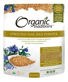 Organic Traditions Sprouted Flax Seed Powder - 454g