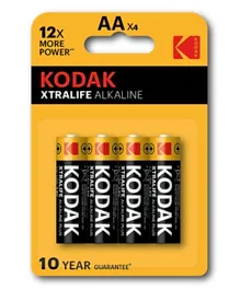 Kodak Xtralife Alkaline AA Batteries - 4 Pieces