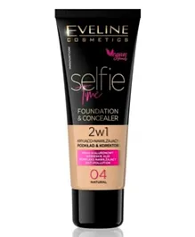Eveline Selfie Time Foundation Concealer 04 Natural - 30mL