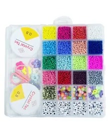Italo 18 Grids Diy Jewelry Making Bracelet Necklace Making Beads Kit - 5058 Pieces