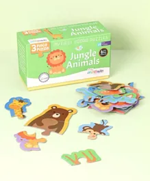 B Jain Publishers (P) Ltd Jungle Animals Puzzle Set - 6 Puzzles