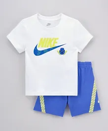 Nike Little Fruits Tee with Shorts Set - White