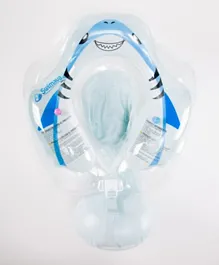 SWIMAVA G6 Tummy Ring for Babies - Shark Design, Floating Swim Trainer, Neck & Shoulder Muscle Development, 4M+, 47x63cm