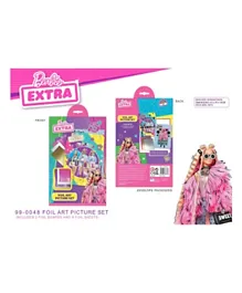 Barbie Extra Foil Picture Art Set