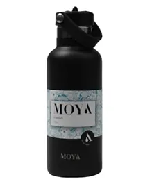 Moya Starfish Insulated Sustainable Water Bottle Black - 500mL