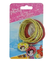Disney Princess Hair Elastics Multicolour - Pack of 12