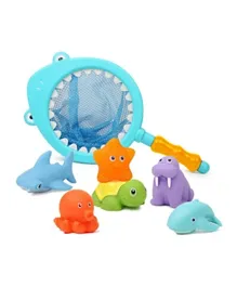 Essen Baby Bath Pool Toys Set With Spray & Sounds - 7 Pieces