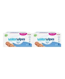 WaterWipes Original Plastic Free Baby Wipes, 99.9% Water Based, Wet Wipes,  Unscented, for Sensitive Skin, 0 Months+, Pack of 18 - 1080 Wipes