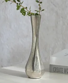 HomeBox Rick Aluminium Flower Bud Vase - Silver