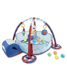 Little Angel Baby Gym Rack and Game Pad Combo - Blue